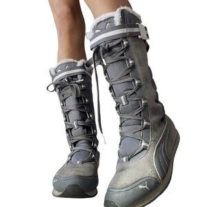 Puma Women's Gray Winter Boots